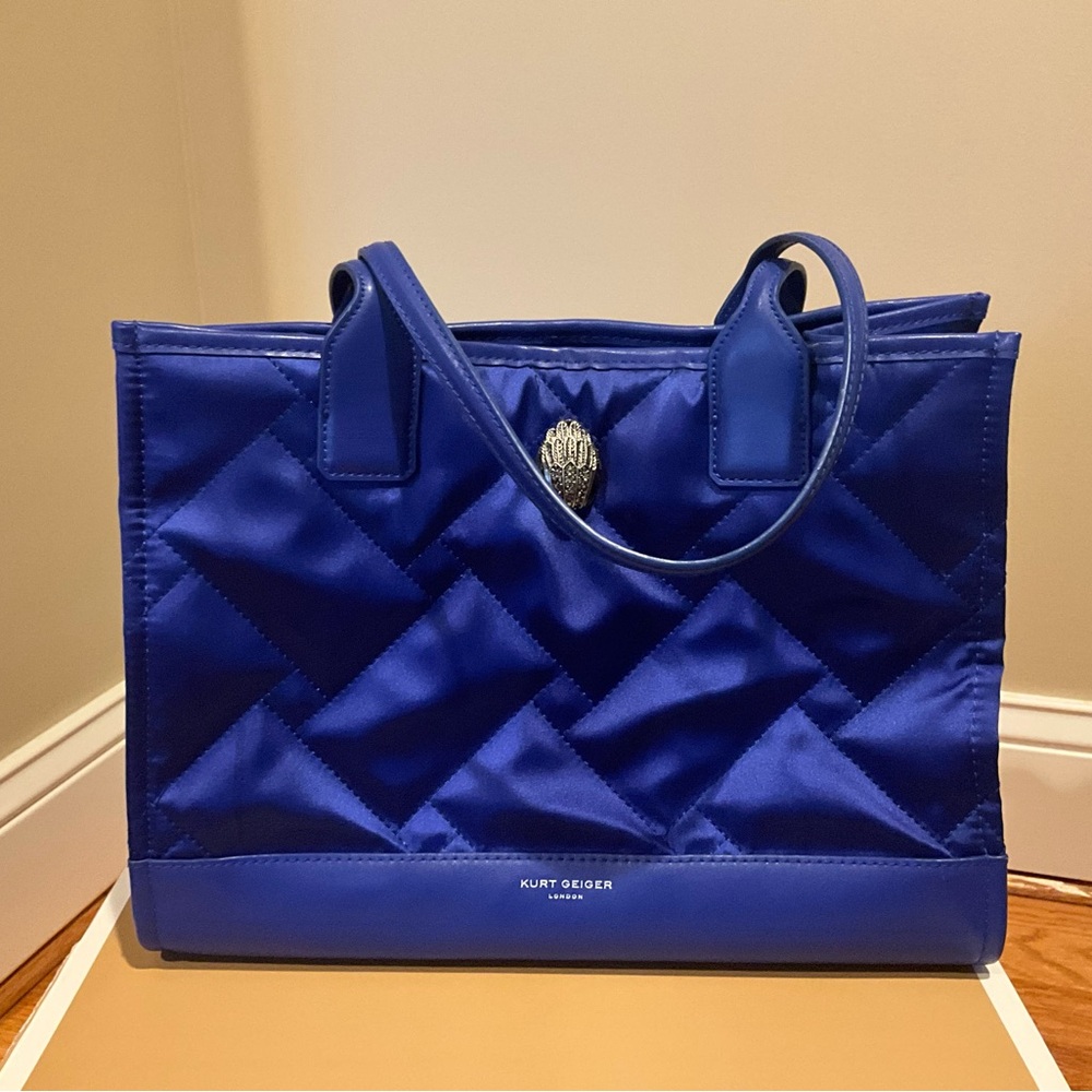 Kurt Geiger Royal Blue Quilted Tote